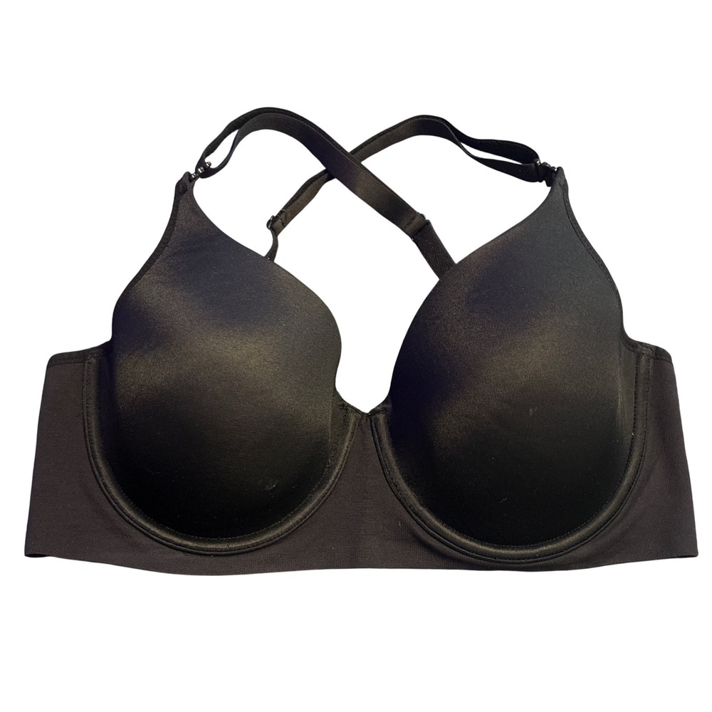 Warners Women's Black Underwire T-Shirt Bra 34D Convertible Straps
